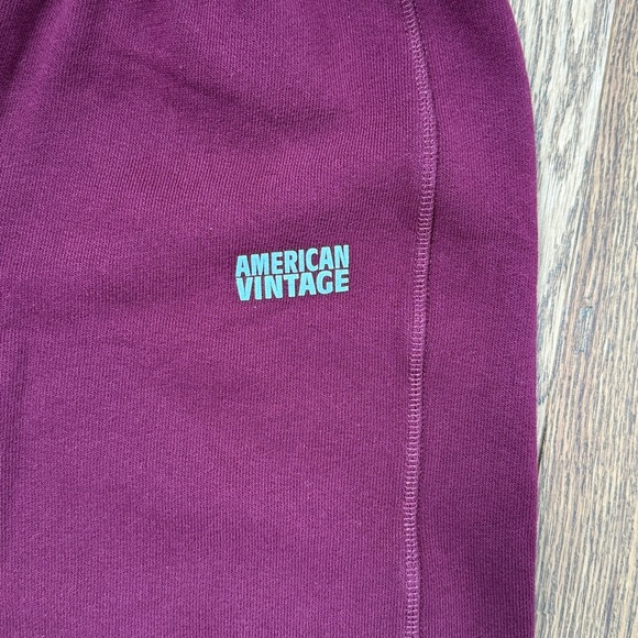 American Vintage Burgundy IZUBIRD sweatpants - Picture 3 of 9
